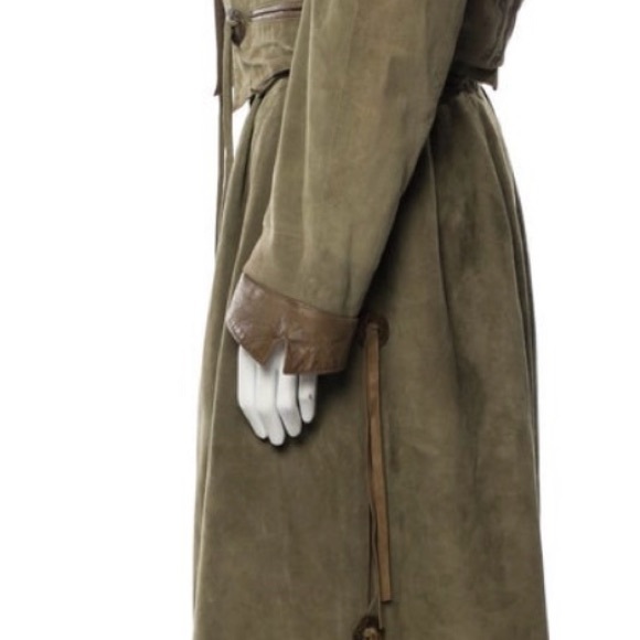 CLAUDE MONTANA Pour IDEAL CUIR PARIS 80’s vintage suede, brown leather & concho - Picture 4 of 14